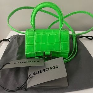 BALENCIAGA HOURGLASS MINI TOP HANDLE BAG